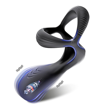 Anal Vibrator with Vibrating Cock Ring / Long Lasting Erection Prostate Massager - EVE's SECRETS